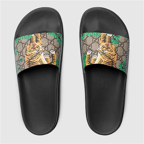 gucci bengal sandals for school|gucci bengal slide for sale.